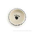 Custom Logo Ceramic Pets Dog Feeding Bowl